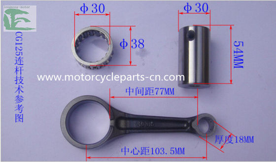 Motorcycle Honda 125 CONNECTING ROD RR HONDA CG125 CRANK PIN , White Black