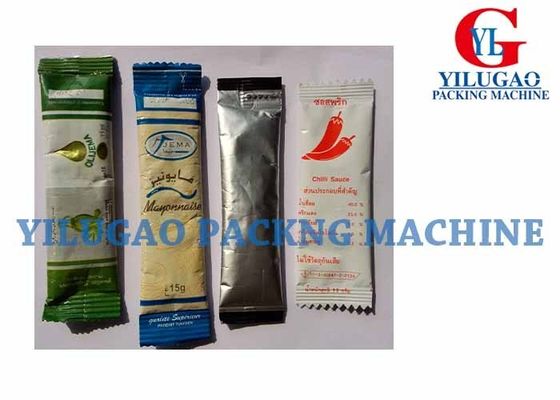 Auto Single Phase Plastic Stick Sauce Packing Machine Single Line With Piston Pump