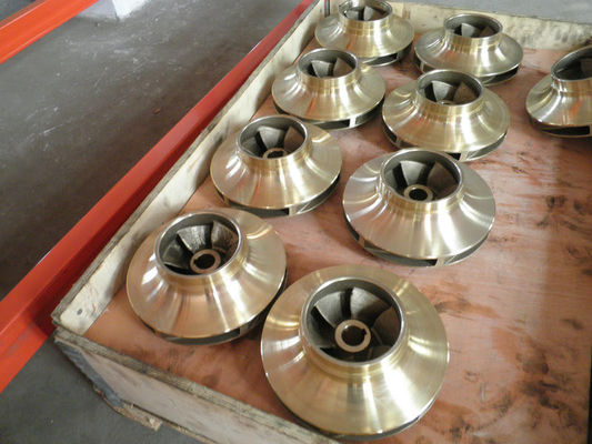 High Precision Submersible Silicon Brass Water Pump Impeller For Water Pump Parts