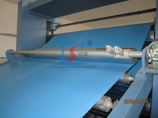 Three Roll Calender Plastic Sheet Extrusion Line , PVC Plastic Roof Sheet Extrusion Machine